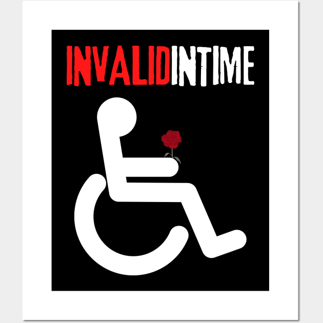 Invalid, Handicap Love, Valentines Wheelchair Wall Art by Intellectual Asshole